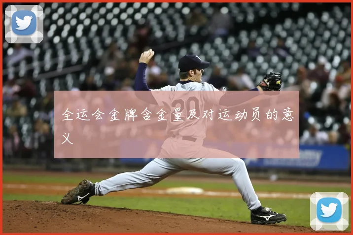 全运会金牌含金量及对运动员的意义